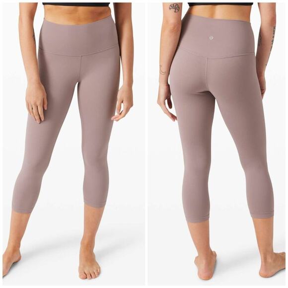 Lululemon Align Crop 21" Legging SIZE 4 High Rise Violet Yoga Pants PILLING - Picture 1 of 13
